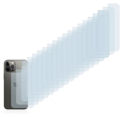 Imagen del dispositivo Apple iPhone 12 Pro Max (Trasero) con una amplia variedad de protectores de pantalla.