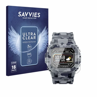 Parte frontal de un envase de producto con el logotipo de la marca Savvies. Al lado se muestra el dispositivo JAY-tech SWi2 co