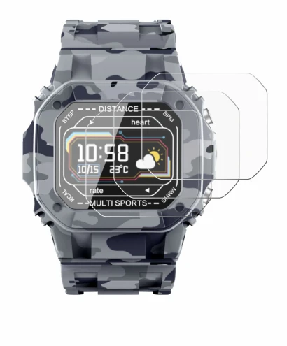 Imagen del dispositivo JAY-tech SWi2 con una amplia variedad de protectores de pantalla.