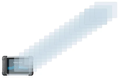 Imagen del dispositivo Autel MaxiCOM MK808 con una amplia variedad de protectores de pantalla.