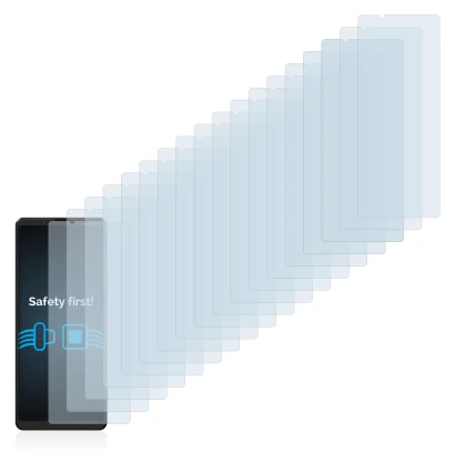 Imagen del dispositivo Sony Xperia 1 III con una amplia variedad de protectores de pantalla.