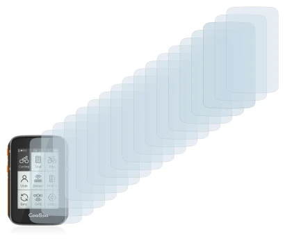 Imagen del dispositivo CooSpo BC200 con una amplia variedad de protectores de pantalla.