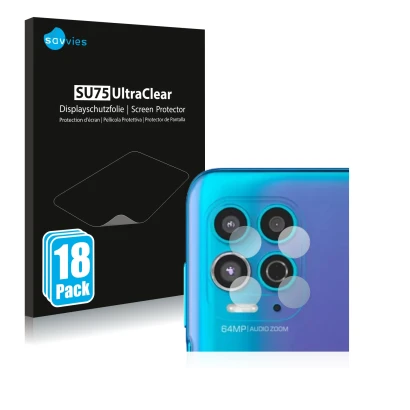 Parte frontal de un envase de producto con el logotipo de la marca Savvies. Al lado se muestra el dispositivo Motorola Moto G1