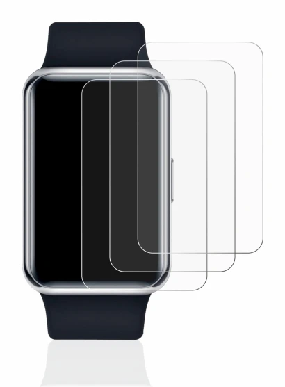 Imagen del dispositivo Huawei Watch Fit Elegant con una amplia variedad de protectores de pantalla.