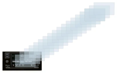 Imagen del dispositivo Volkswagen T6.1 California 2021 Composition Colour 6.5" con una amplia variedad de protectores de panta