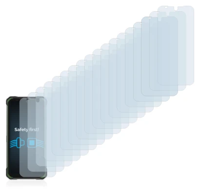 Imagen del dispositivo Doogee S86 Pro con una amplia variedad de protectores de pantalla.