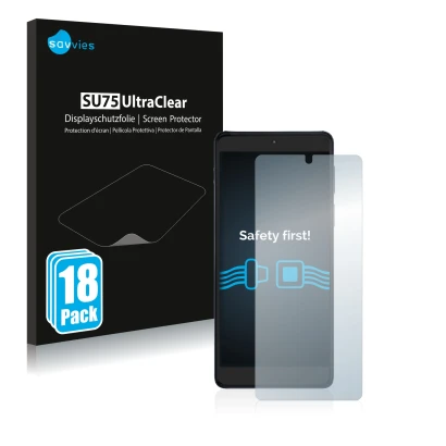 Parte frontal de un envase de producto con el logotipo de la marca Savvies. Al lado se muestra el dispositivo Motorola Edge 20