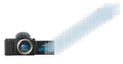Imagen del dispositivo Sony Alpha ZV-E10 con una amplia variedad de protectores de pantalla.