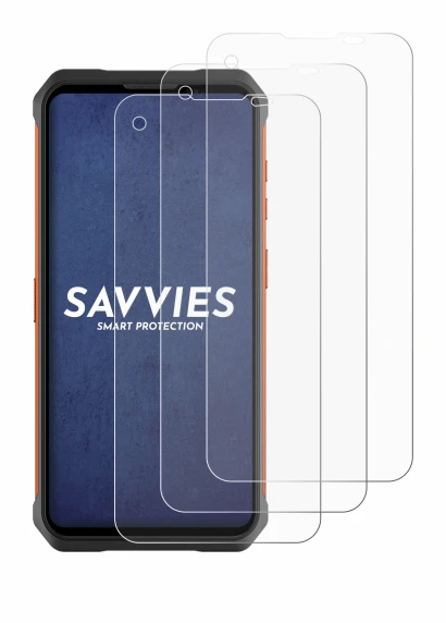 Imagen del dispositivo Doogee V10 con una amplia variedad de protectores de pantalla.