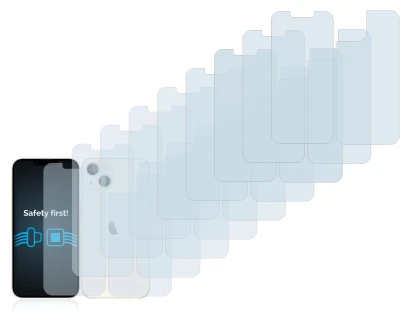 Imagen del dispositivo Apple iPhone 13 (Frontal+Trasero) con una amplia variedad de protectores de pantalla.