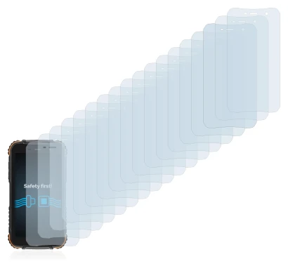 Imagen del dispositivo Doogee S35T con una amplia variedad de protectores de pantalla.