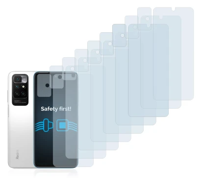 Imagen del dispositivo Xiaomi Redmi 10 (Frontal+Cámara) con una amplia variedad de protectores de pantalla.