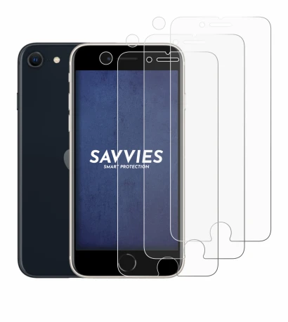 Imagen del dispositivo Apple iPhone SE 3 2022 (Frontal+Cámara) con una amplia variedad de protectores de pantalla.