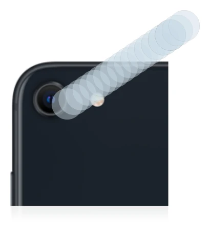 Imagen del dispositivo Apple iPhone SE 3 2022 (SÓLO Cámara) con una amplia variedad de protectores de pantalla.