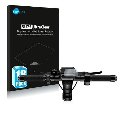 Parte frontal de un envase de producto con el logotipo de la marca Savvies. Al lado se muestra el dispositivo SoFlow SO4 Pro (