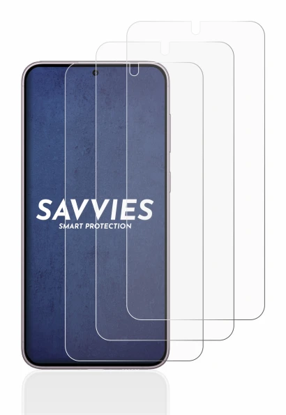 Imagen del dispositivo Samsung Galaxy S23 con una amplia variedad de protectores de pantalla.