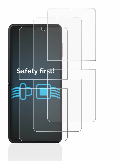 Imagen del dispositivo Oppo Find N2 Flip con una amplia variedad de protectores de pantalla.