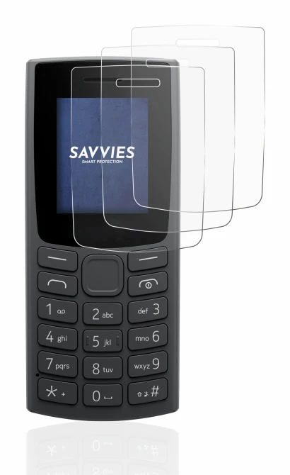 Imagen del dispositivo Nokia 110 (2023) con una amplia variedad de protectores de pantalla.