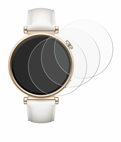 Imagen del dispositivo Huawei Watch GT 4 (41mm) con una amplia variedad de protectores de pantalla.