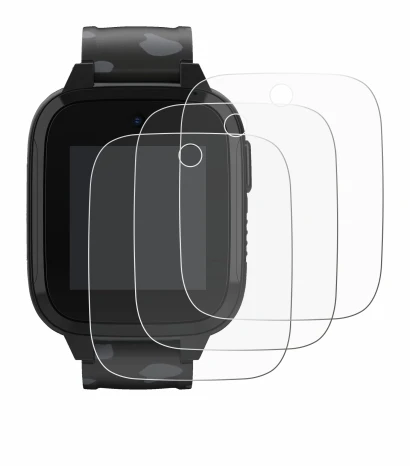 Imagen del dispositivo Xplora XGO3 (2da Gen.) con una amplia variedad de protectores de pantalla.