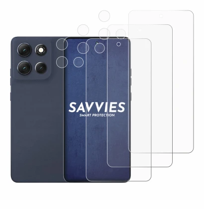 Imagen del dispositivo Motorola Moto G86 Power (Frontal+Cámara) con una amplia variedad de protectores de pantalla.