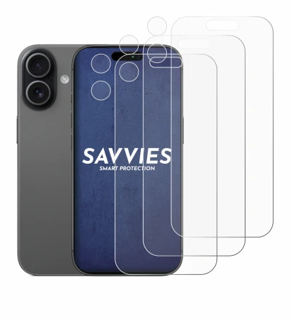 Imagen del dispositivo Apple iPhone 17 (Frontal+Cámara) con una amplia variedad de protectores de pantalla.