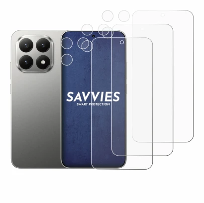 Imagen del dispositivo Xiaomi 15T (Frontal+Cámara) con una amplia variedad de protectores de pantalla.