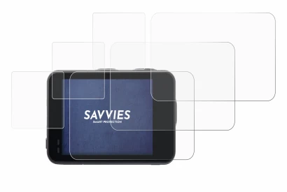 Imagen del dispositivo Akaso Brave 7 con una amplia variedad de protectores de pantalla.