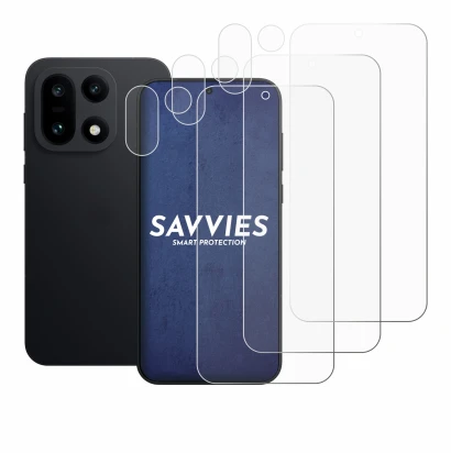 Imagen del dispositivo OnePlus 15 (Frontal+Cámara) con una amplia variedad de protectores de pantalla.