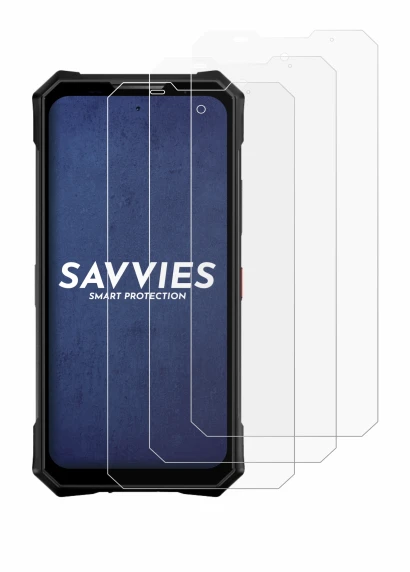 Imagen del dispositivo Doogee V50 con una amplia variedad de protectores de pantalla.