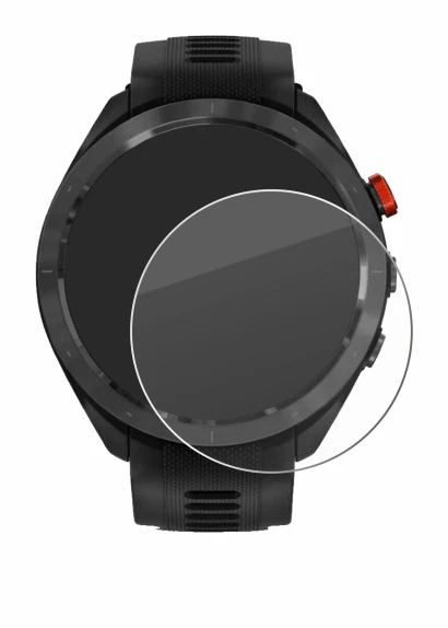 Imagen del dispositivo Garmin Approach S70 (47 mm) con una amplia variedad de protectores de pantalla.