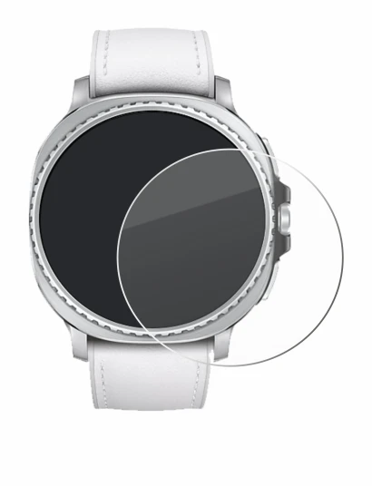 Imagen del dispositivo Samsung Galaxy Watch 8 Classic (46 mm) con una amplia variedad de protectores de pantalla.