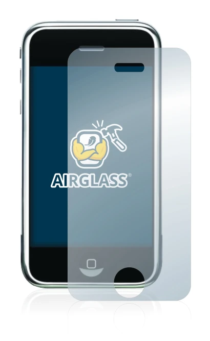 Imagen del dispositivo Apple iPhone 2G con una amplia variedad de protectores de pantalla.