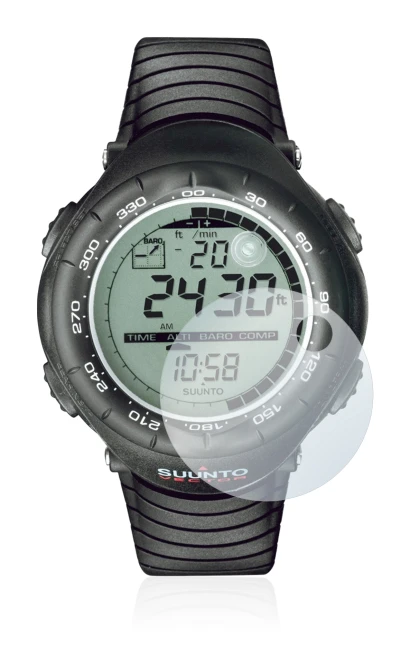 Imagen del dispositivo Suunto Vector Black con una amplia variedad de protectores de pantalla.