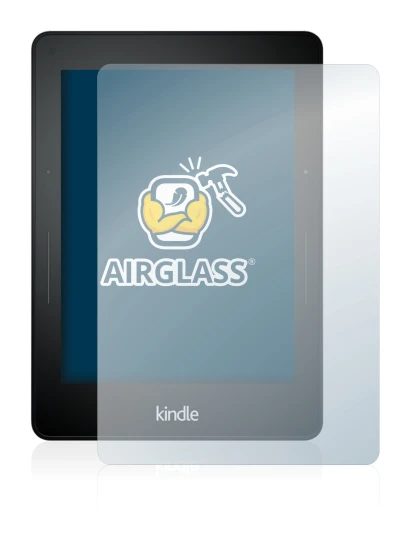 Imagen del dispositivo Amazon Kindle Voyage con una amplia variedad de protectores de pantalla.