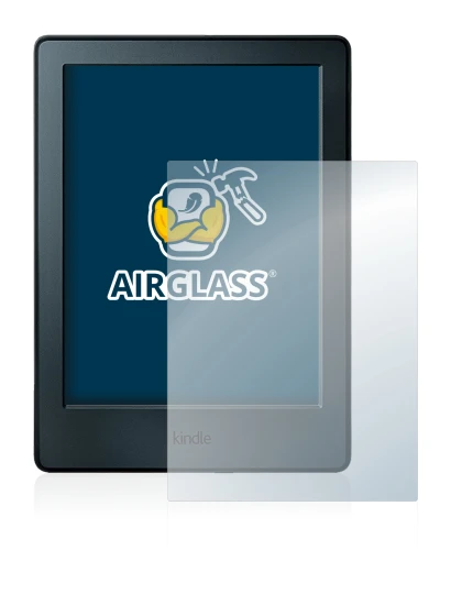 Imagen del dispositivo Amazon Kindle 2016 (8a Gen.) con una amplia variedad de protectores de pantalla.