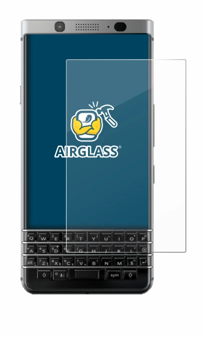 Imagen del dispositivo BlackBerry Keyone con una amplia variedad de protectores de pantalla.