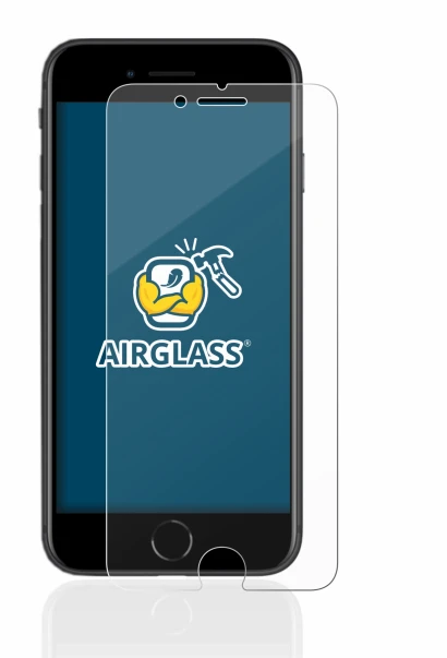 Imagen del dispositivo Apple iPhone SE 2 2020 con una amplia variedad de protectores de pantalla.