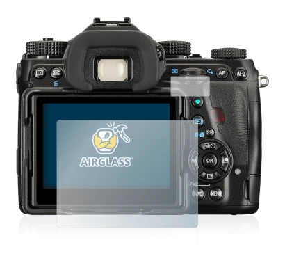 Imagen del dispositivo Pentax K-1 Mark II con una amplia variedad de protectores de pantalla.