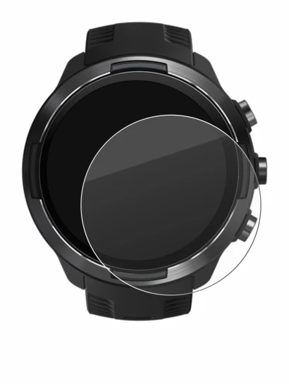 Imagen del dispositivo Suunto 9 con una amplia variedad de protectores de pantalla.