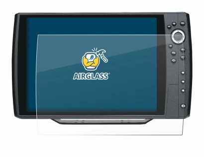 Imagen del dispositivo Humminbird Helix 12 con una amplia variedad de protectores de pantalla.