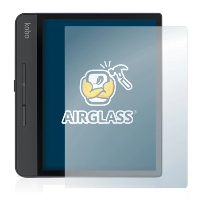 Imagen del dispositivo Kobo Forma con una amplia variedad de protectores de pantalla.