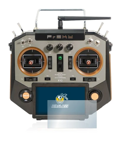 Imagen del dispositivo FrSky Horus X10 con una amplia variedad de protectores de pantalla.