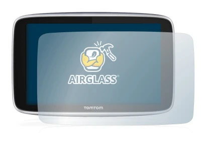 Imagen del dispositivo TomTom GO Premium (5") con una amplia variedad de protectores de pantalla.