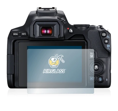 Imagen del dispositivo Canon EOS 250D con una amplia variedad de protectores de pantalla.