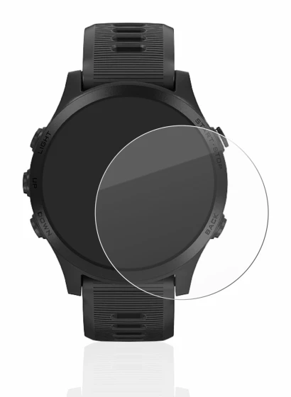 Imagen del dispositivo Garmin Forerunner 945 con una amplia variedad de protectores de pantalla.