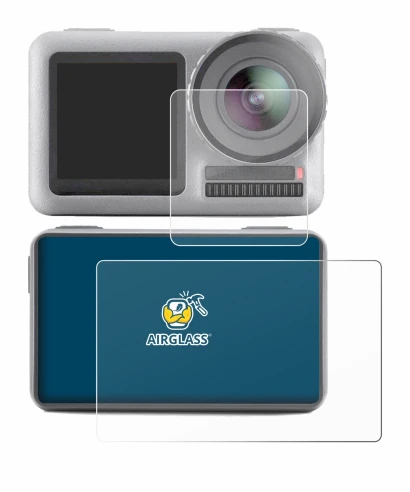 Imagen del dispositivo DJI Osmo Action con una amplia variedad de protectores de pantalla.