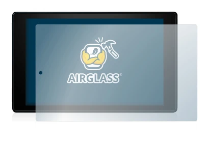 Imagen del dispositivo Amazon Fire HD 10 2019 (9a Gen.) con una amplia variedad de protectores de pantalla.