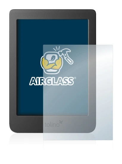Imagen del dispositivo Tolino Page 2 con una amplia variedad de protectores de pantalla.