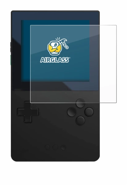 Imagen del dispositivo Analogue Pocket con una amplia variedad de protectores de pantalla.